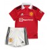 Billige Manchester United Donny van de Beek #34 Hjemmetrøye Barn 2022-23 Kortermet (+ korte bukser)